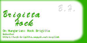 brigitta hock business card